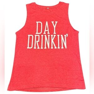 Day Drinkin Casual Sleeveless Tank Size S